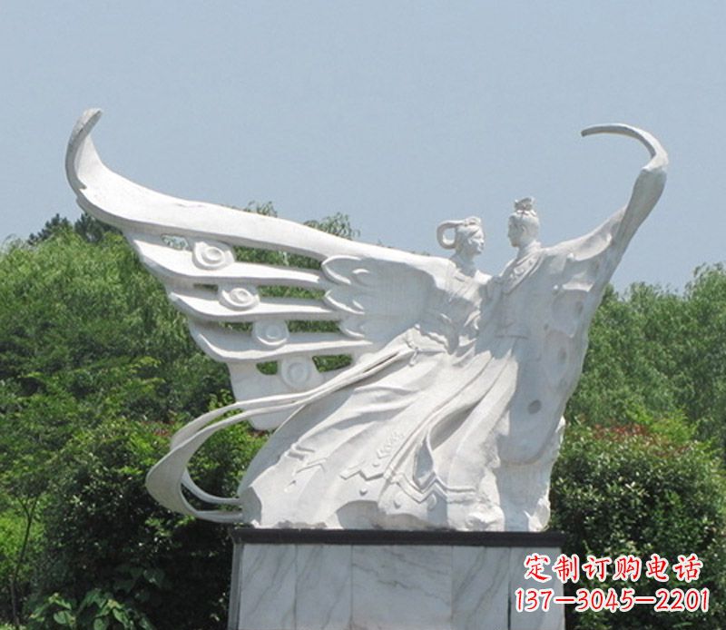 上海中领雕塑定制经典梁山伯与祝英台雕塑