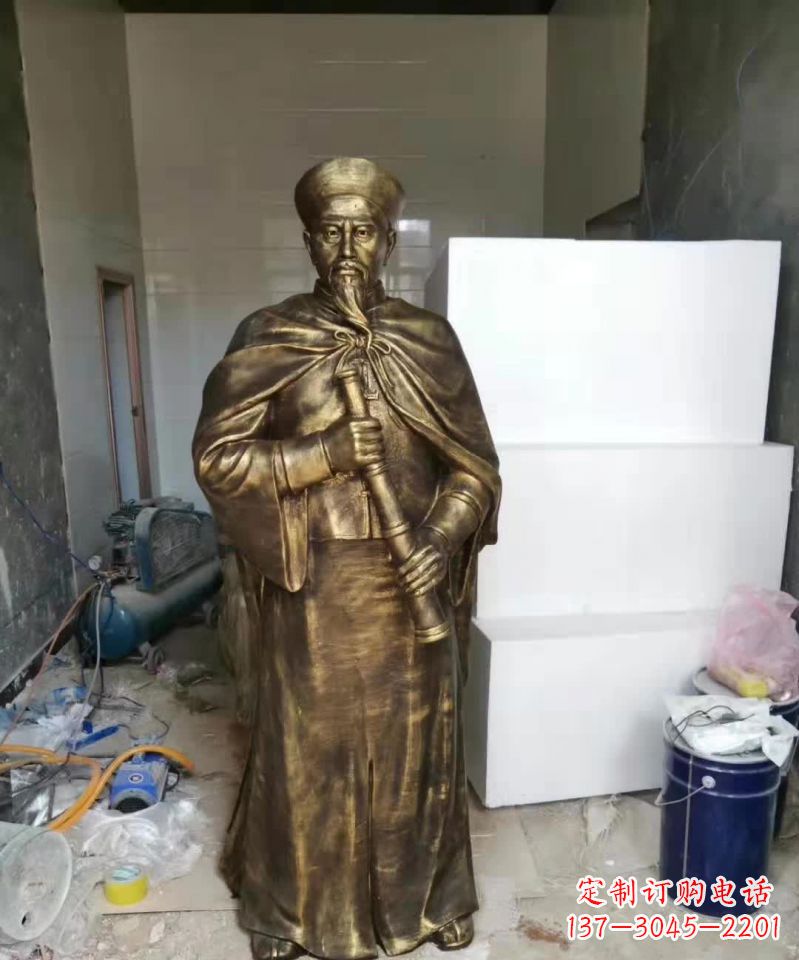 上海荣耀中国历史人物——林则徐铜雕