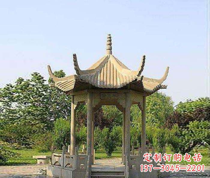 上海六角凉亭雕塑：精致而经典