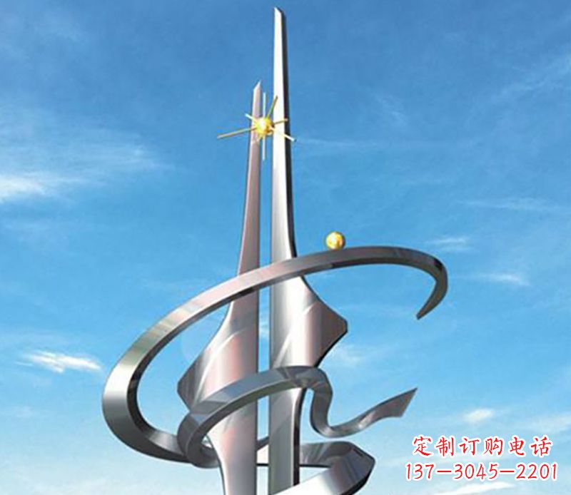上海螺旋飘带广场雕塑,精美而出众
