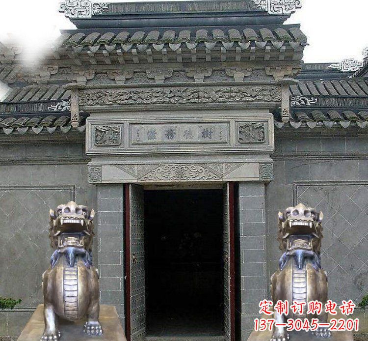 上海领雕塑定制的貔貅雕塑,展现祥和福禄