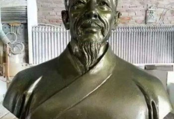 上海李时珍头像铜雕，为纪念传奇祖国医学家