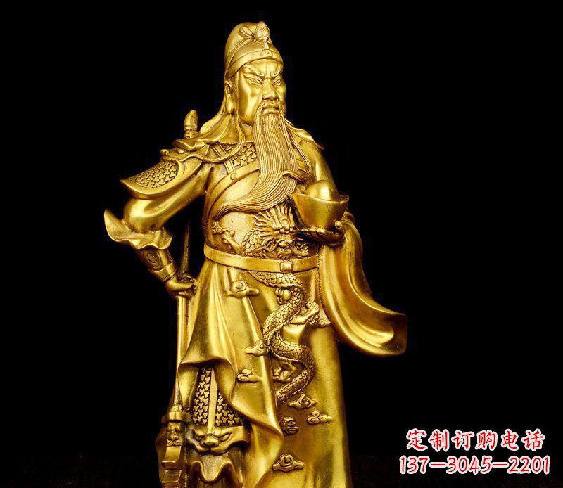 上海关公铜雕,传承古典传统
