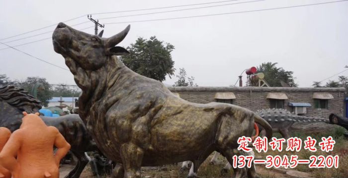 上海令人惊叹的牛铜雕塑