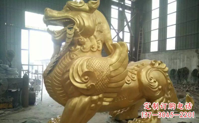 上海貔貅黄铜神兽铜雕