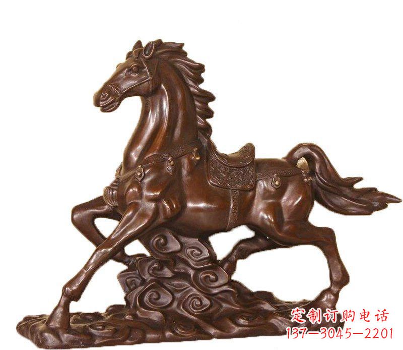 上海答案中领雕塑:精致马玻璃钢仿铜动物雕塑中…
