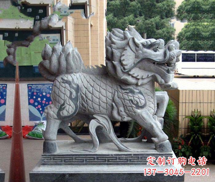 上海企业景观麒麟石雕