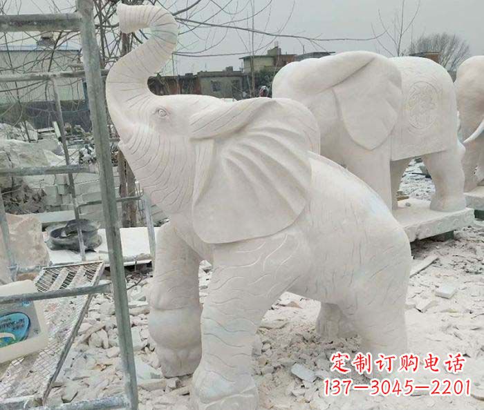上海企业景观招财大象雕塑