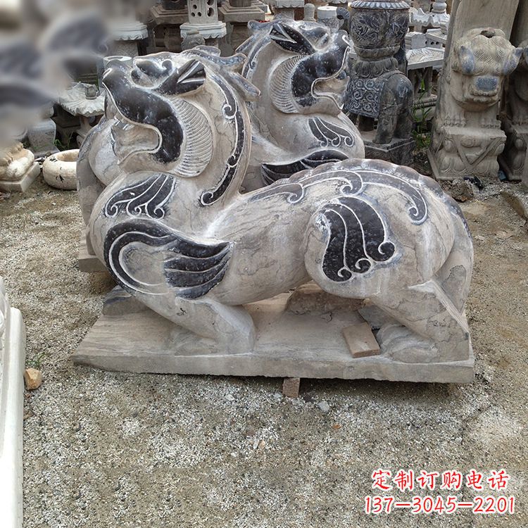 上海手工精雕青石貔貅雕塑