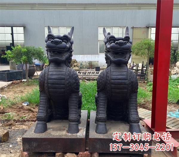 上海青铜精美麒麟雕塑,注入艺术气息