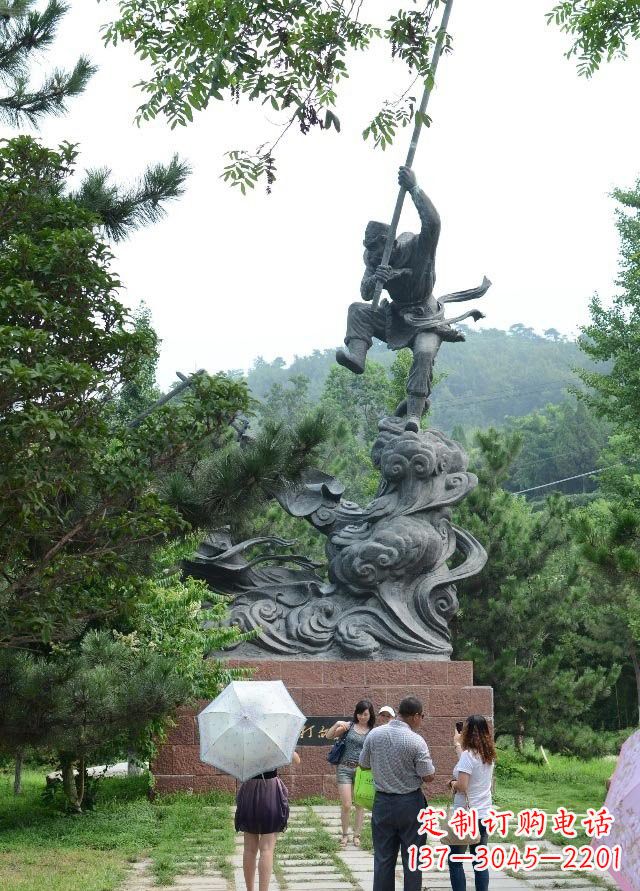 上海佛教中的传奇:青铜孙悟空雕塑