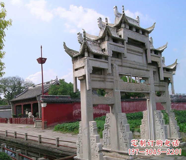 上海专业大型牌坊石雕制作
