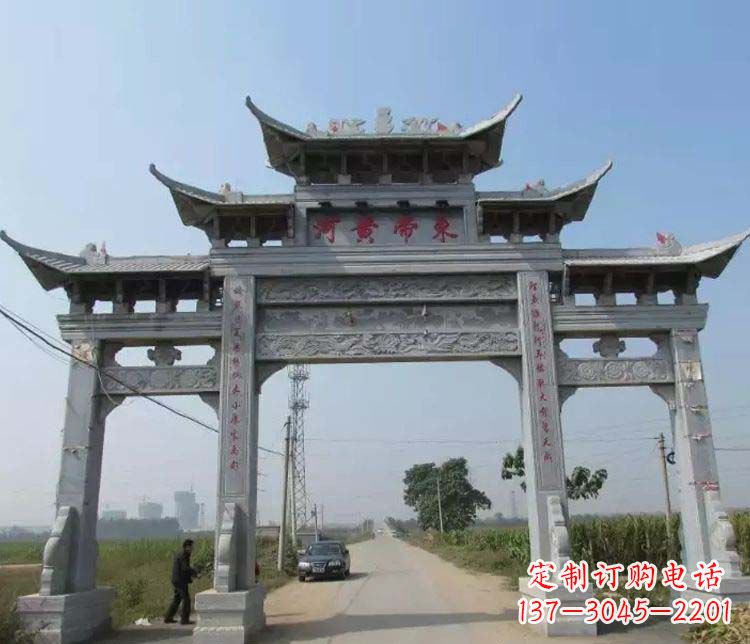 上海精品牌坊石雕，令您赞叹不已