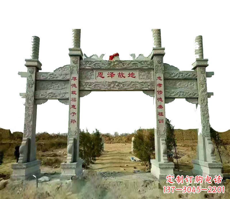 上海石雕牌坊,艺术精美永恒