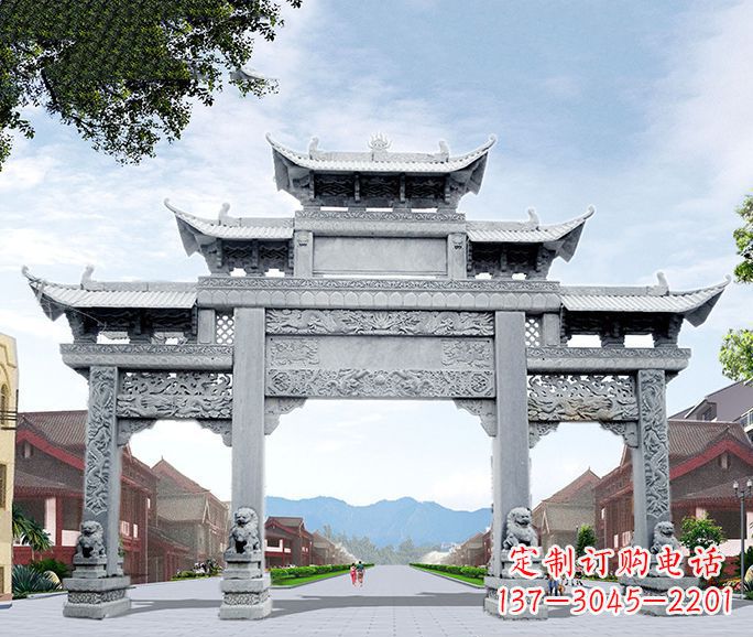 上海高品质牌坊石雕,为您量身定制