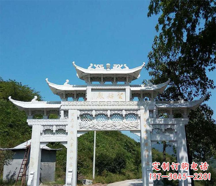 上海钜大牌坊石雕——传承古典精美之美