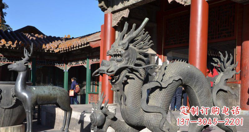 上海中领雕塑厂家的青铜神龙雕塑，以神龙作为主…