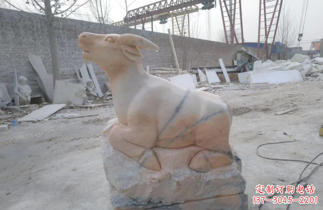 上海精美动物十二生肖石雕