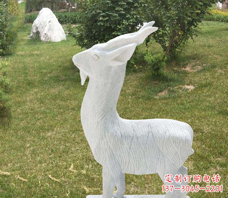 上海中领雕塑角度石雕动物羊雕塑