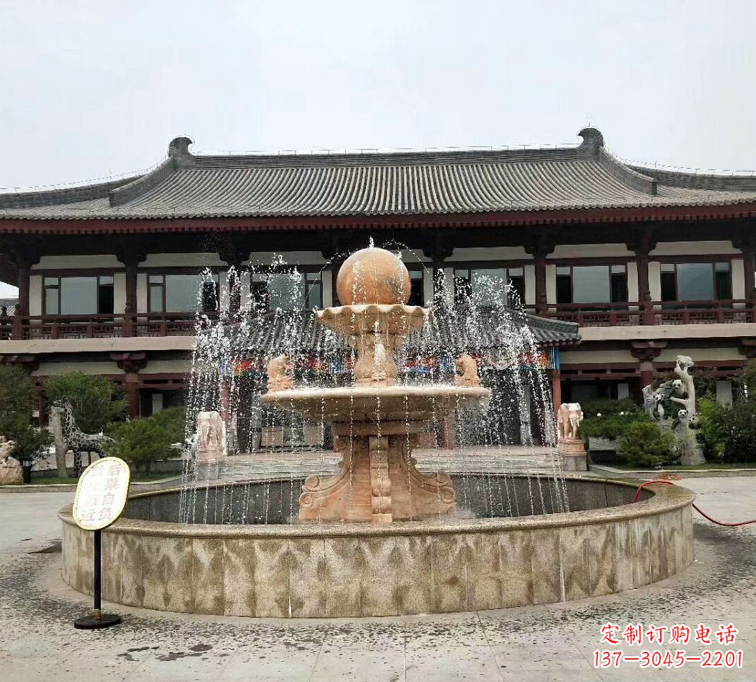 上海中领雕塑手工定制风水球雕塑