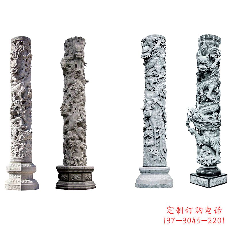 上海石雕龙柱雕塑