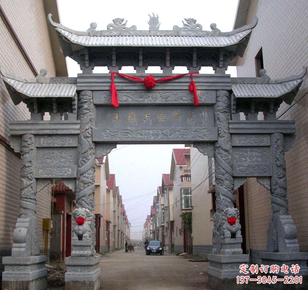 上海石雕牌坊石雕