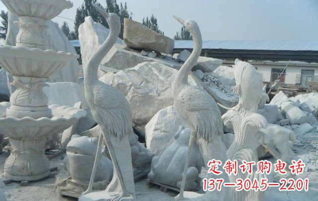 上海石雕仙鹤