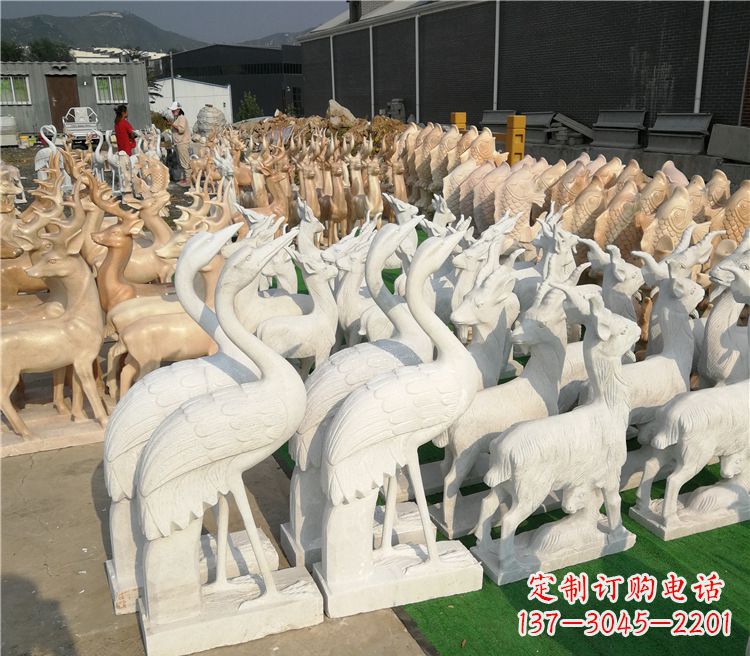 上海石雕仙鹤雕塑