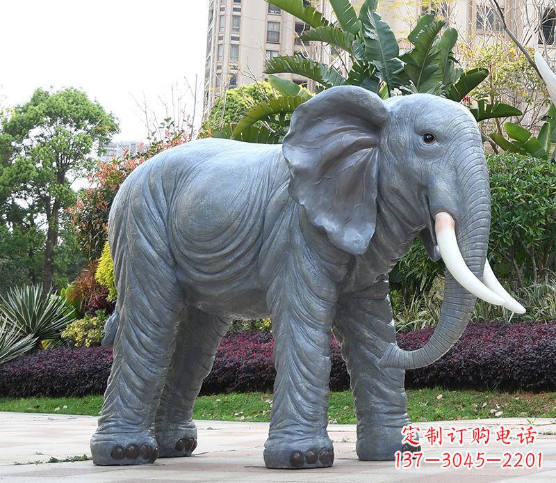 上海石雕小区动物大象