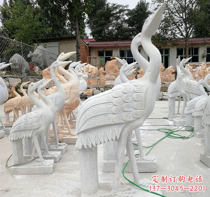 上海石雕小仙鹤