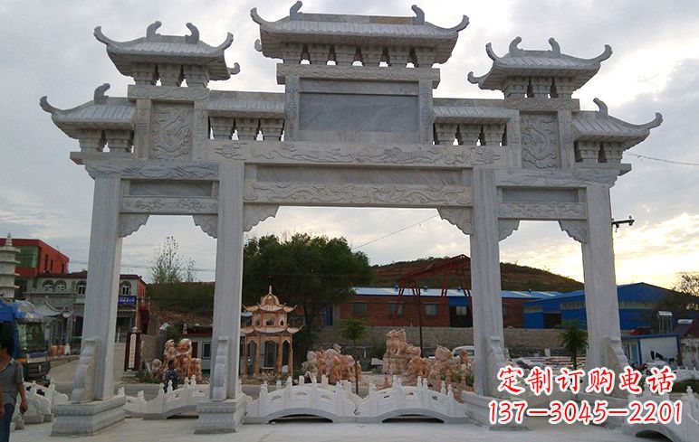 上海石牌坊雕刻