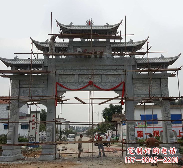 上海石牌坊雕塑