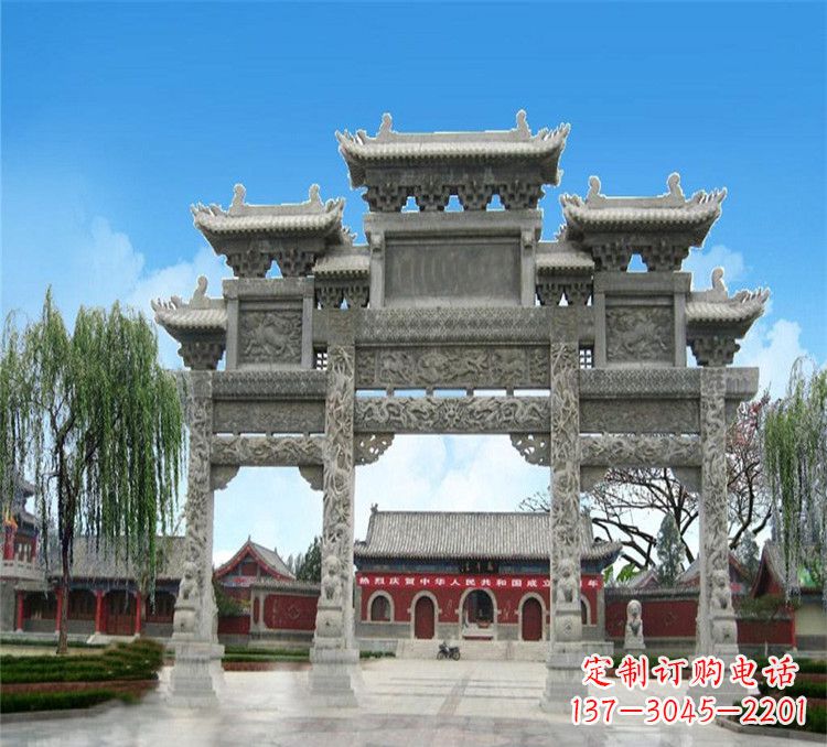 上海石牌坊效果图