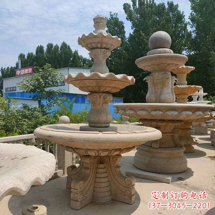 上海石喷泉 石雕刻