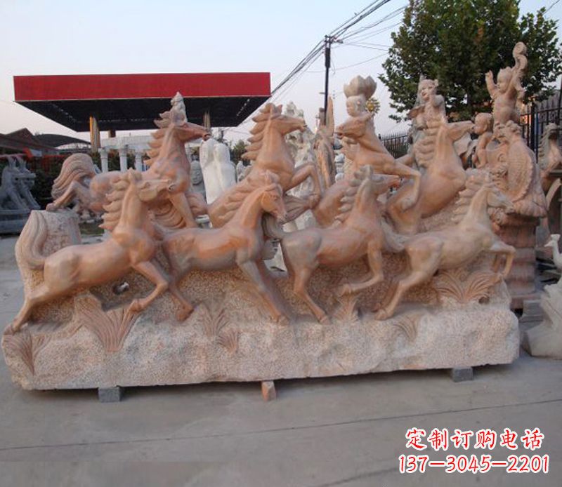 上海石头奔马雕塑