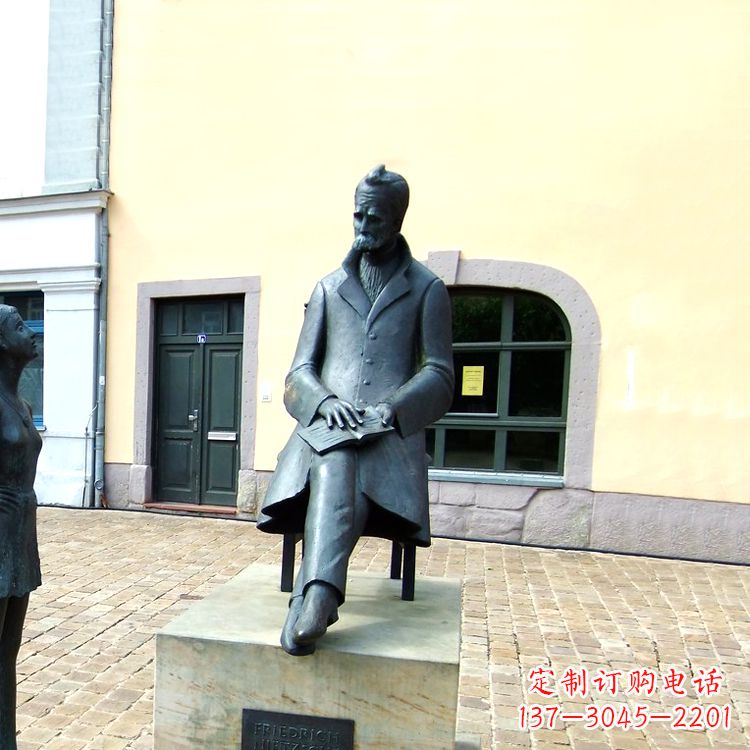 上海世界名人德国著名哲学家尼采铜雕景观雕塑