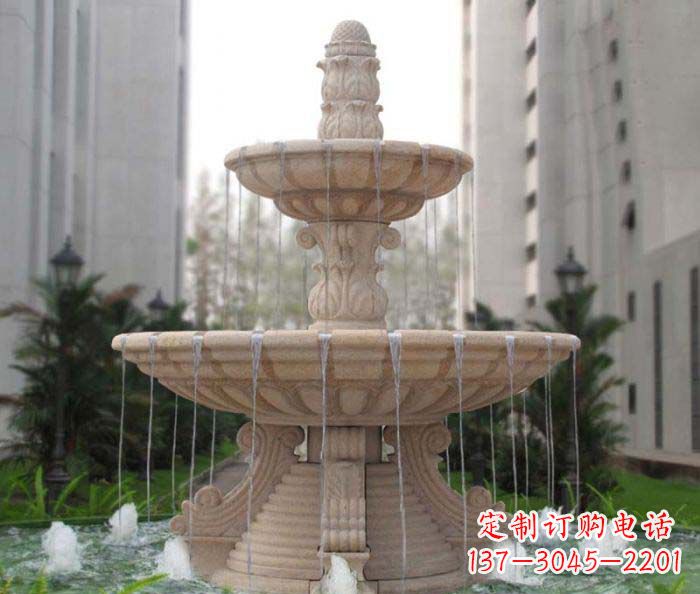上海双层喷泉小区石雕