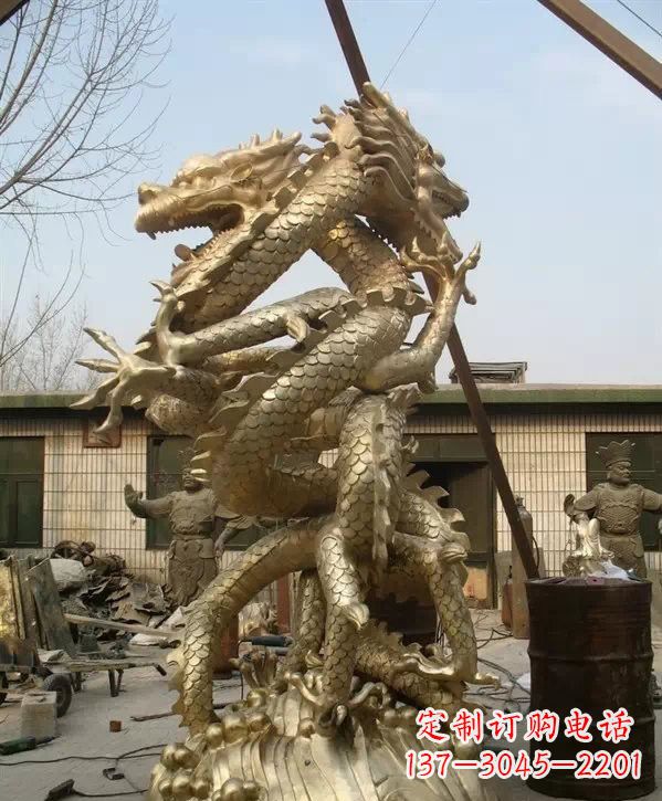 上海双龙铜雕