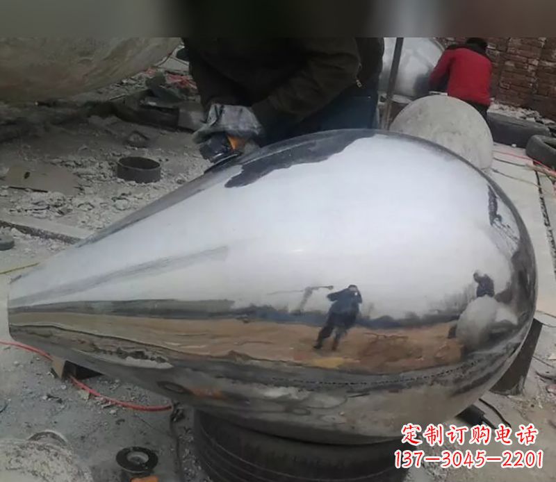 上海水滴不锈钢商场雕塑