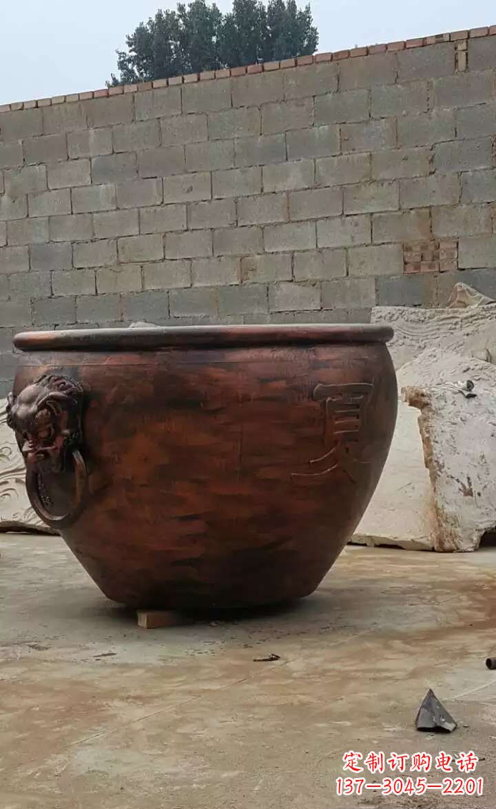 上海水缸铜雕