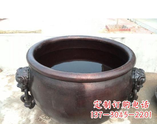 上海水缸寺庙铜雕