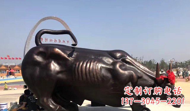 上海水牛铜雕