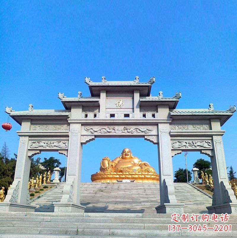 上海寺庙石雕牌坊