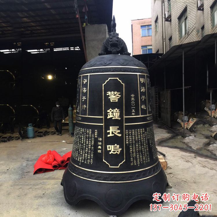 上海寺庙铜钟雕塑
