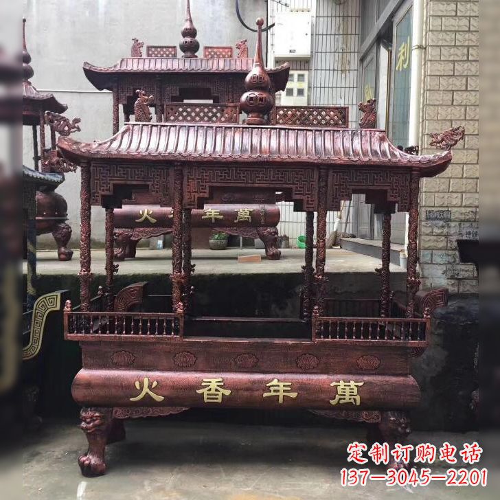 上海寺庙香火香炉雕塑