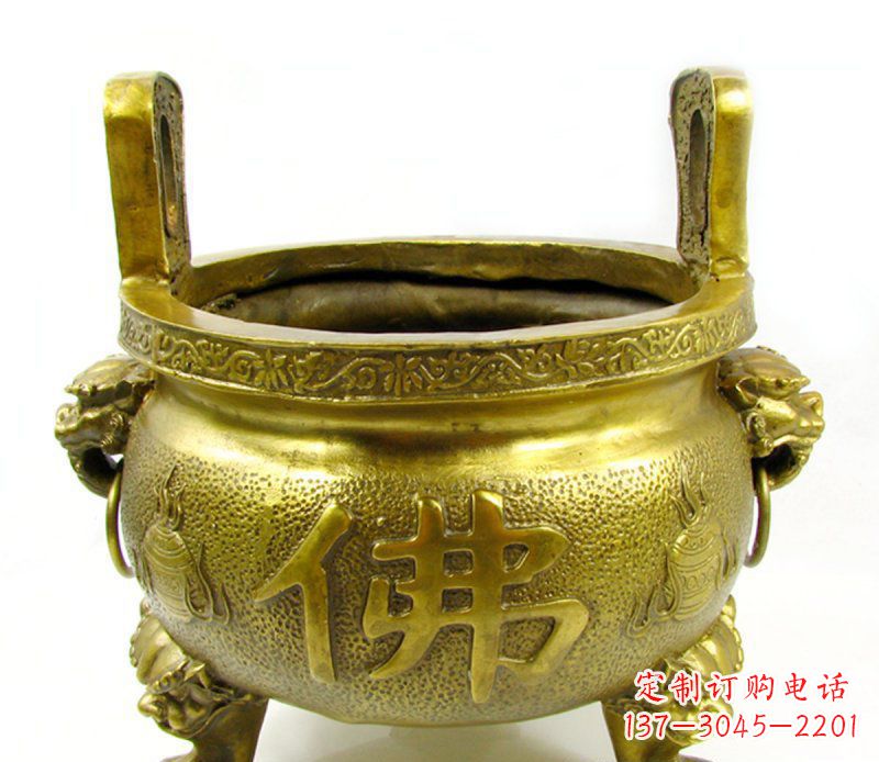 上海寺庙香炉铜雕 (6)
