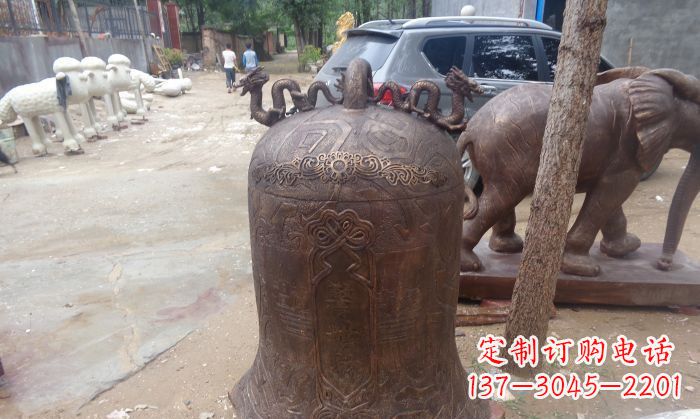 上海寺庙铸铜钟铜雕 (3)