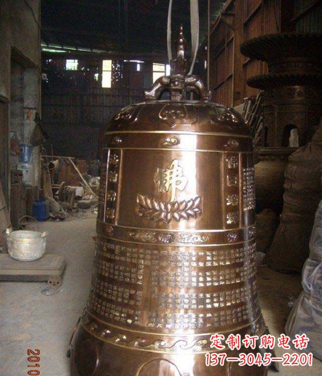 上海寺庙铸铜钟铜雕