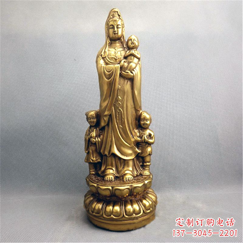 上海送子观音纯铜雕塑