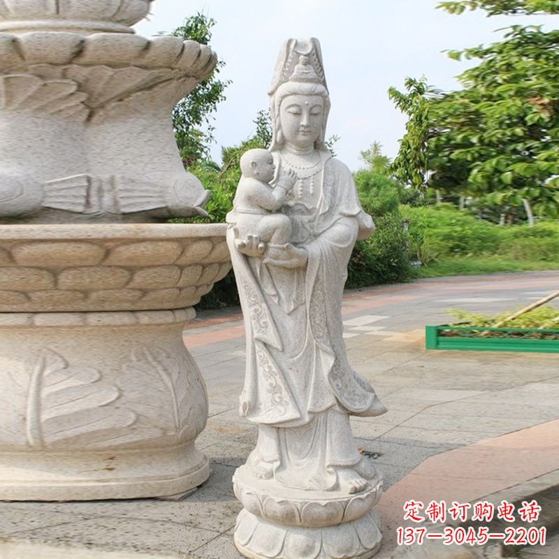 上海送子观音汉白玉石雕